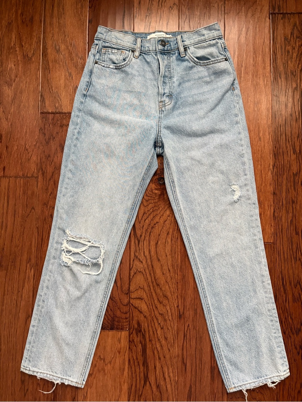 Hidden Brand Light Blue Women's High-Rise Straight Jeans Size 26